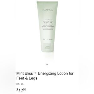 Mary Kay Mint Bliss Energizing Lotion For Feet And Legs